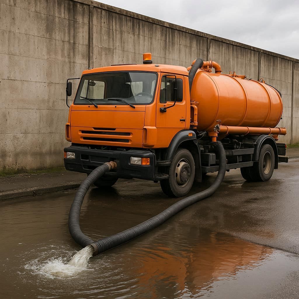 Откачка воды в Евпатории
