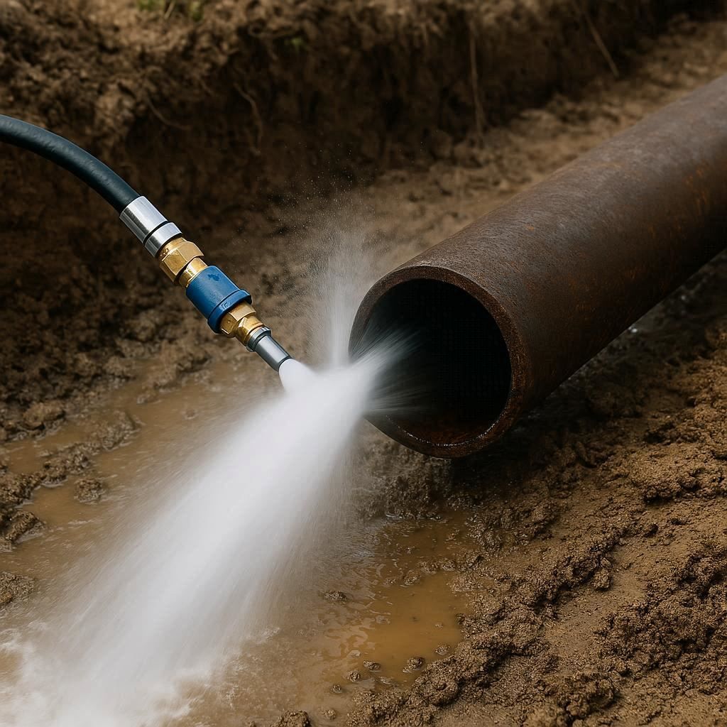 Гидродинамическая прочистка водопроводных труб в Евпатории