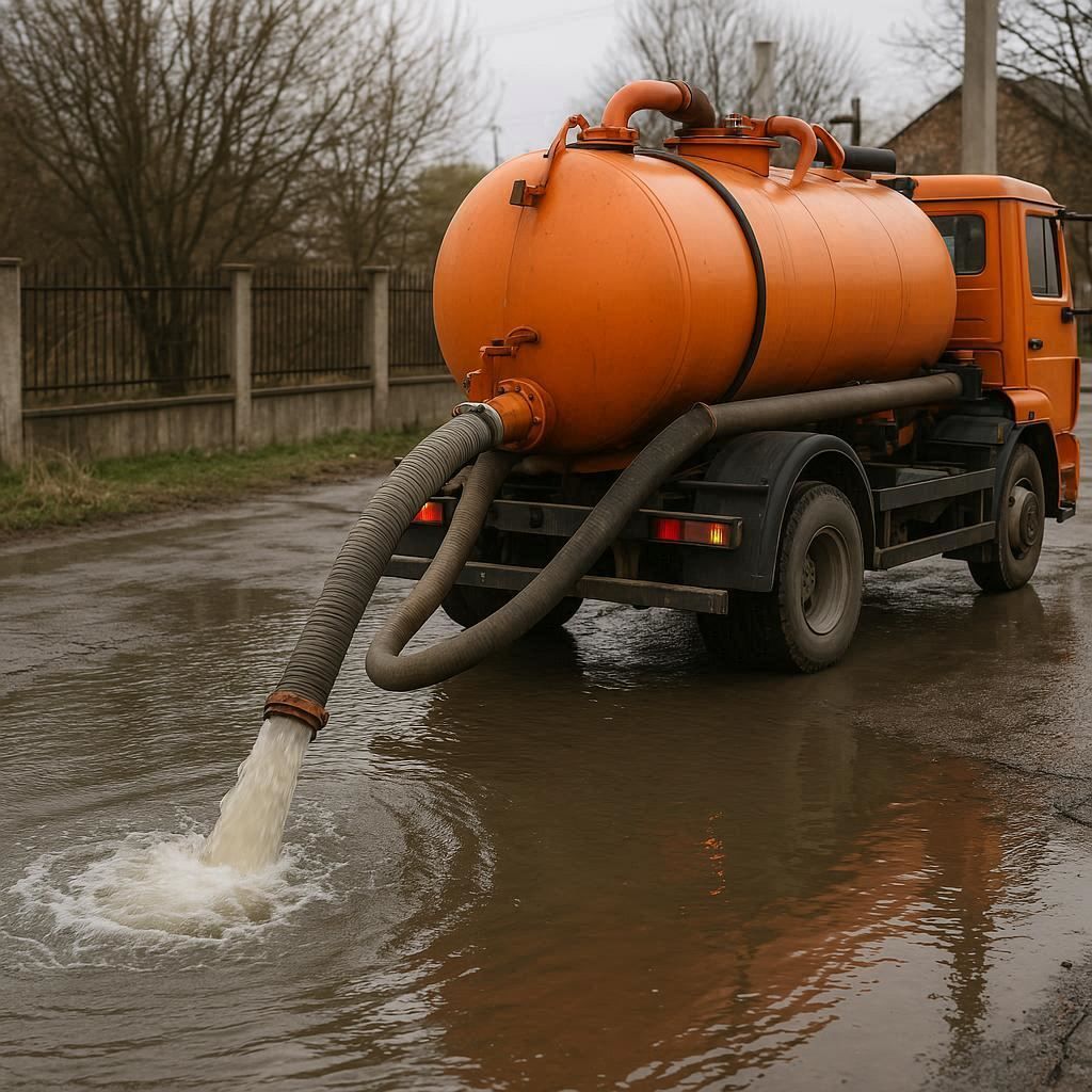 Откачка воды в Евпатории